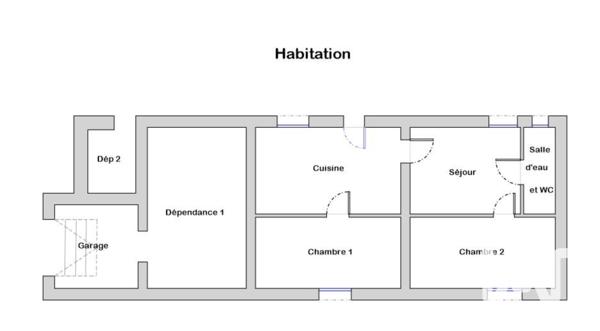 Maison à vendre 2 pièces 50 m² Chaumes-en-Retz