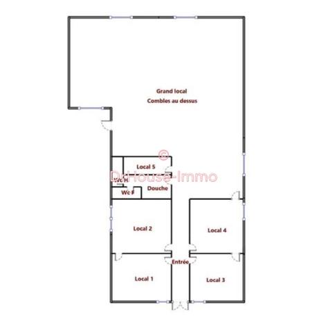 Commerce à vendre 5 pièces de 270 m²