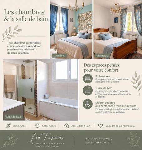 maison plain pied avec piscine proche forcalquier