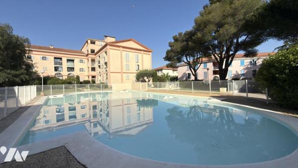 FRÉJUS – 2 pièces avec terrasse, garage et piscine résidentielle
