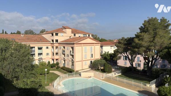 FRÉJUS – 2 pièces avec terrasse, garage et piscine résidentielle
