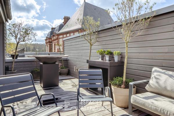 Triplex au design contemporain avec terrasse et vue