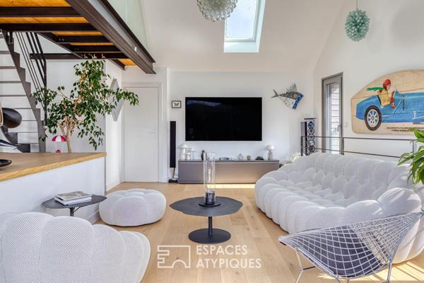 Triplex au design contemporain avec terrasse et vue