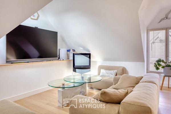 Triplex au design contemporain avec terrasse et vue