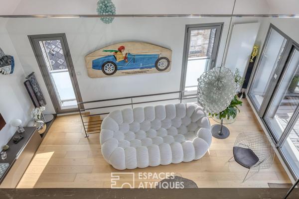 Triplex au design contemporain avec terrasse et vue