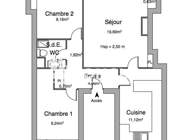 Location Appartement 3 pièces 59.66 m² - 5 RUE CHAMP DES OISEAUX Rouen 76000