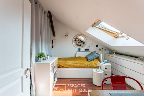 Duplex au charme mansardé au coeur du quartier des Vallées