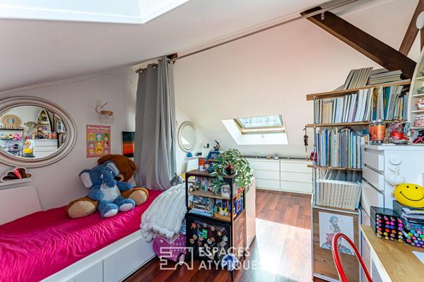 Duplex au charme mansardé au coeur du quartier des Vallées