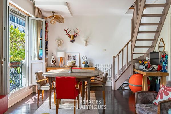 Duplex au charme mansardé au coeur du quartier des Vallées