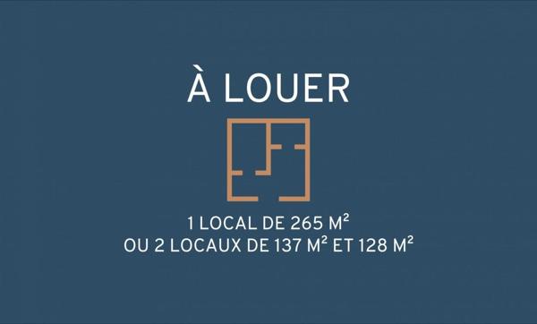 A LOUER : Local commercial ou professionnel sur Larmor-Plage 137m² possibilité 265m²