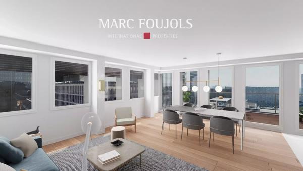 LYON – appartement neuf luxe 5 pièces, grande terrasse panoramique SUD, parking