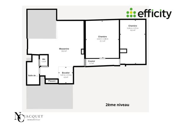 Appartement 5 pièces - 151 m² Exclusivité efficity