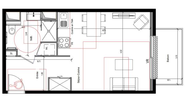 Studio à vendre 36 m² Clermont-Ferrand
