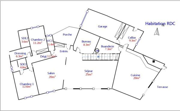 Maison
         7 pièces
        - 184 m² Bien prestige