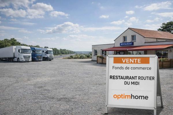 À vendre – Fonds de commerce - Restaurant routier, bistrot - offre du midi, avec logement - Proche de LOHEAC (35)