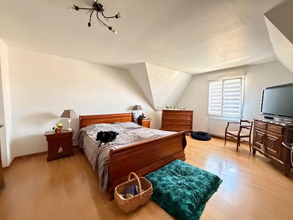 SAINTE GENEVIEVE PROCHE MAGNIFIQUE MAISON INDIVIDUELLE SUR SOUS-SOL TOTAL SEJOUR DOUBLE CUISINE AMENAGEE COIN REPAS 4 CHAMBRES SALLE DE BAINS ET DOUCHE TERRASSES PREAU JARDIN
