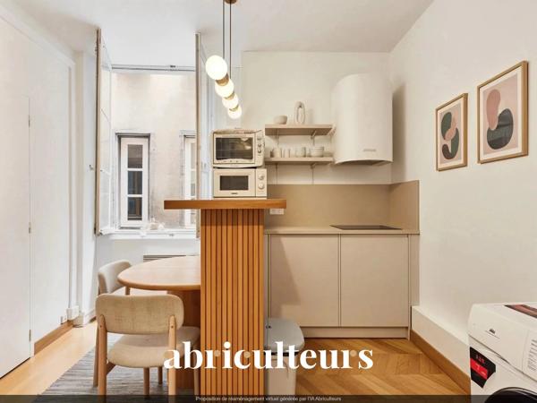 Appartement lumineux de 27 m² à rénover– Investissement idéal en vente à Lyon 1 (69001)