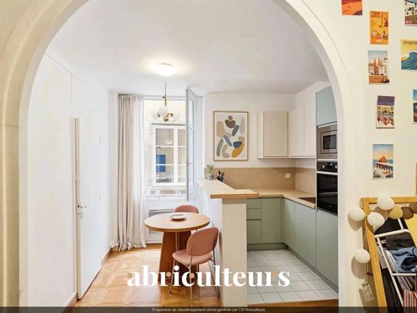 Appartement lumineux de 27 m² à rénover– Investissement idéal en vente à Lyon 1 (69001)