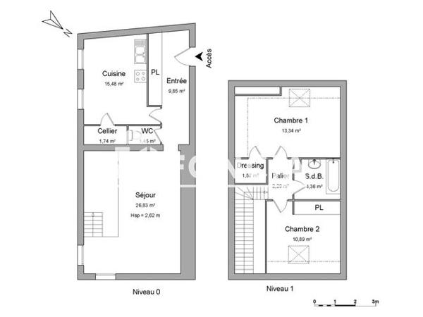 Location Appartement 3 pièces 87.81 m² - 1 RUE LOUIS XII Amboise 37400