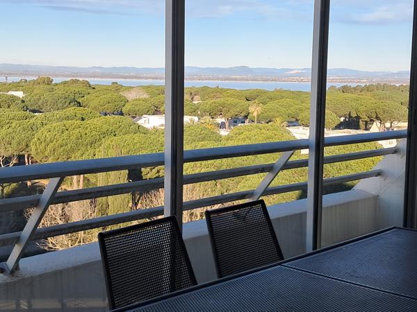 La Grande-Motte (34280) NOUVEAU, RARE, APPART DE 103,27 M2 AU 7 IÈME ET DERNIER ÉTAGE, VUE EXEPTIONNELLE SUR MER ET ÉTANG DE L'OR, PLA