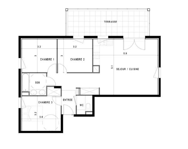 Appartement MONTPELLIER 78.58 m²