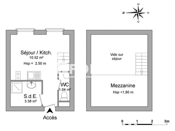 Location Studio 17.04 m² - 9 RUE JEAN JAURES Rochefort 17300