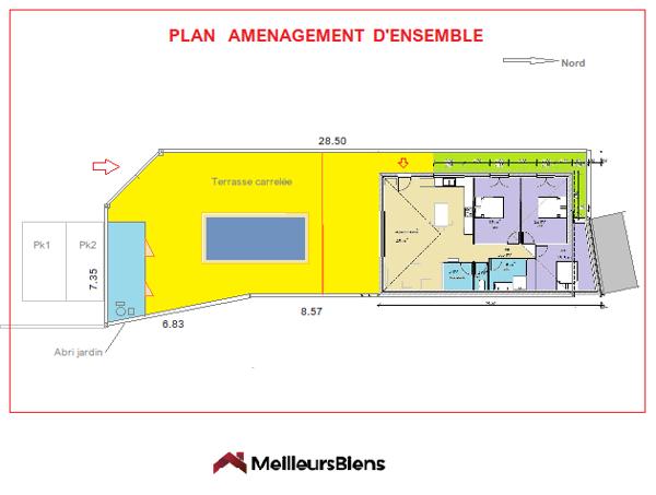 Maison récente plain-pied 93 m2 au calme proche Aix-en-Provence