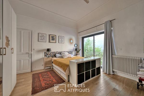 Maison de ville conviviale, extérieur et bassin quartier Carnot