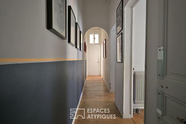 Maison de ville conviviale, extérieur et bassin quartier Carnot