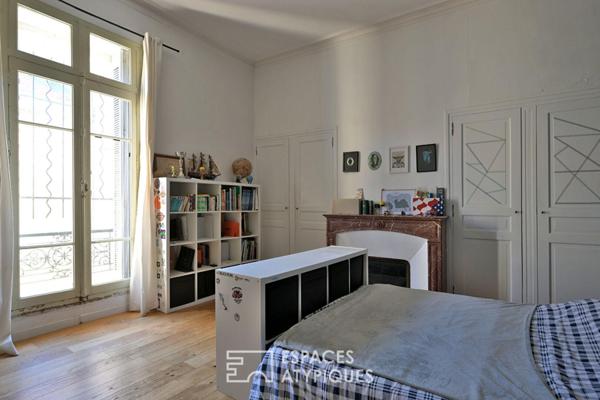 Maison de ville conviviale, extérieur et bassin quartier Carnot