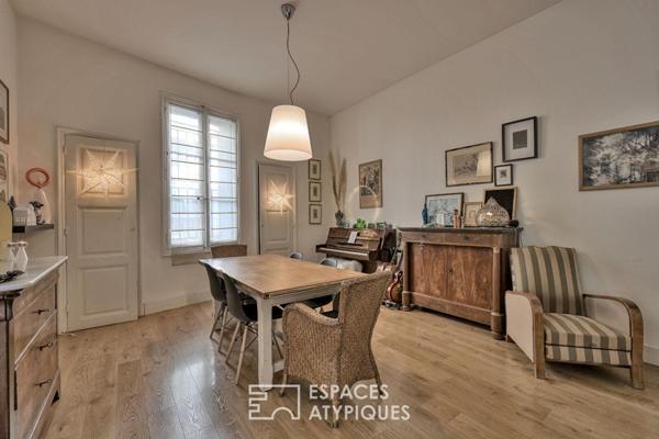 Maison de ville conviviale, extérieur et bassin quartier Carnot