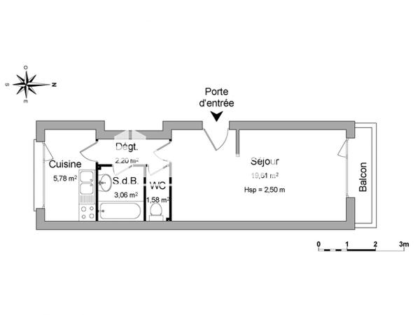 Location Studio 32.23 m² - 135 RUE ARMAND DUTREIX Limoges 87000