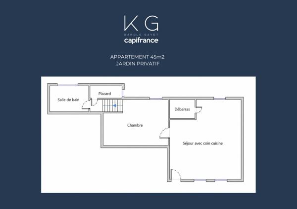 EXCLUSIVITE, proche de Deauville, appartement 2 pièces de 45m2 à vendre à Saint-Arnoult, coup de coeur assuré
