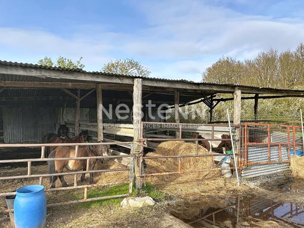 Maison longère de plain-pied au calme ? combles aménageables et dépendances - Secteur de Querré