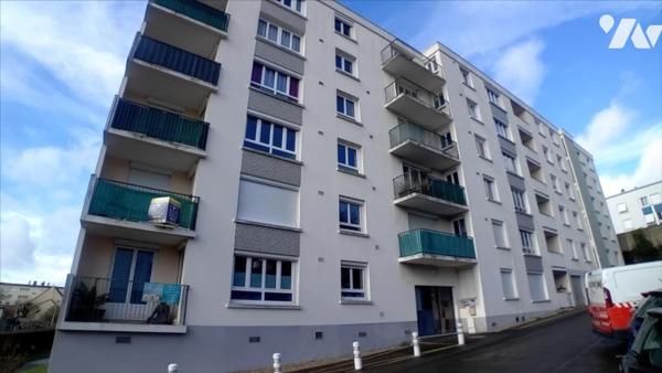 LE MANS, quartier MALPALU, T2 avec ascenseur, balcon, parking et cave.