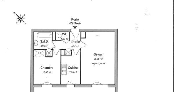 À vendre Appartement 2 pièces 49 m² - Saint-julien-en-genevois 74160