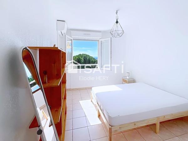 GRASSE SAINT-JACQUES – T2 50 m² – VUE MER – PISCINE