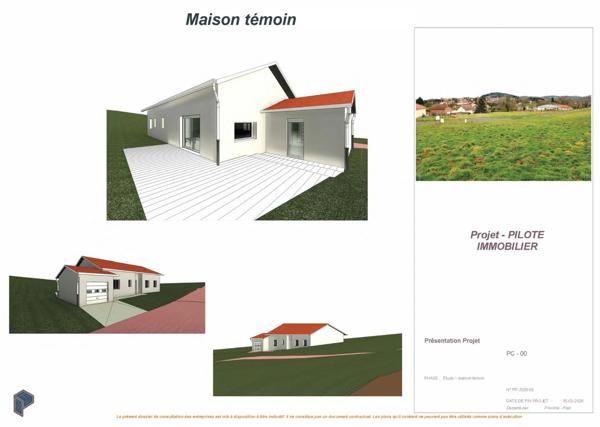 Terrain constructible et viabilisé de 796 m² à SAINT MARTIN D'ESTREAUX (42)