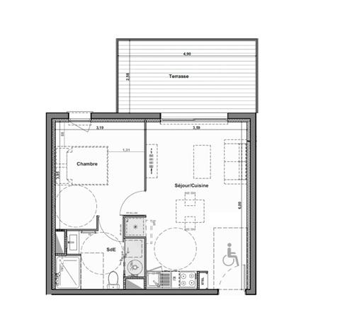 Appartement à vendre 2 pièces 40 m² Agde