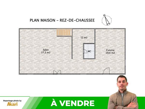 Maison
         5 pièces
        - 116 m² Exclusivité 134 500 €*