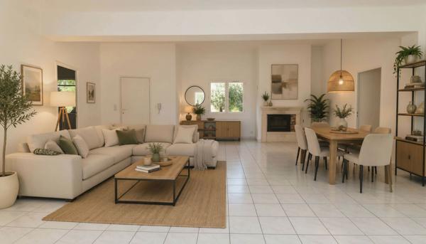 Maison de plain-pied 126,62 m² habitables - Studio indépendant - Piscine - Double garage - Terrain de 1 229 m² ? Balaruc-les-Bains