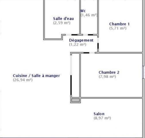 Maison à vendre 3 pièces 55 m² Le Castellet