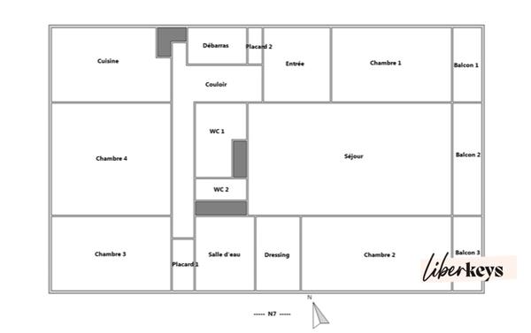Appartement T5 avec loggias, cave, garage Saint-Herblain