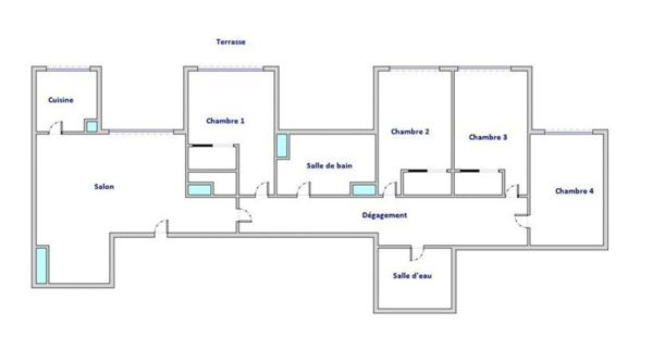 BORDEAUX LAC - Appartement 5 pièces avec jardin – Idéal famille ou colocation