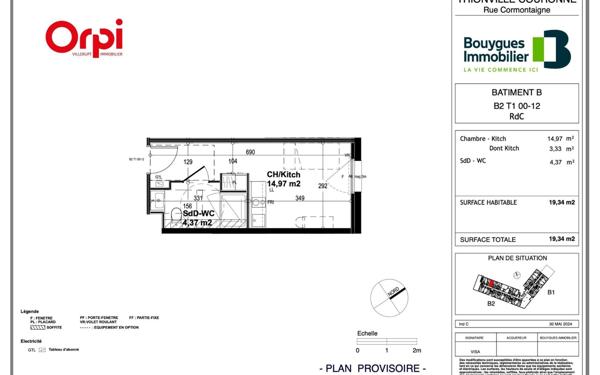 Appartement à vendre    2 pièces • 19,34 m2 Thionville