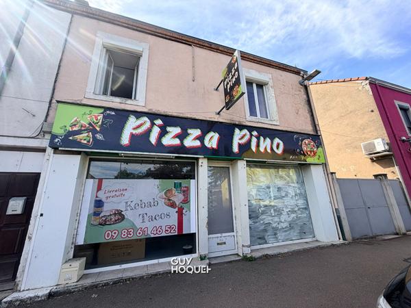 IMMEUBLE AVEC APPARTEMENT, LOCAL COMMERCIAL ET DÉPENDANCE ! FORT POTENTIEL À SAINT-VALLIER !