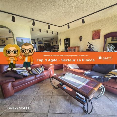 CAP D'AGDE - LA PINEDE - VILLA T10 - 201 M² -