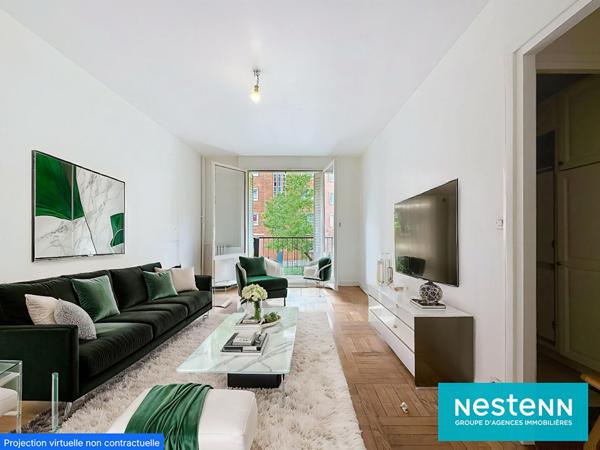 SOUS OFFRE - Appartement Paris 2 pièces avec balcon, calme, lumineux, proche commerces et métro Paris 17e