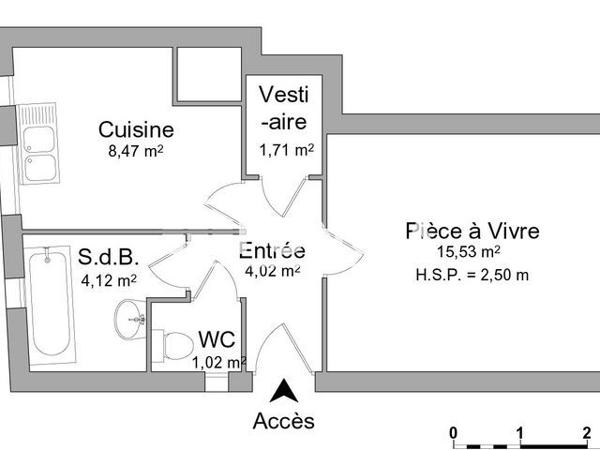 Location Studio 34.9 m² - RESIDENCE GAMMA Rethel 08300