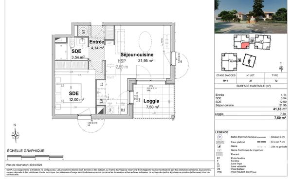 Appartement T2 à Tosse